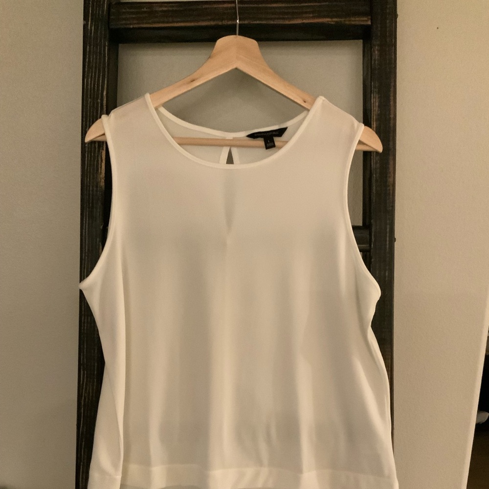 Banana Republic White Tank